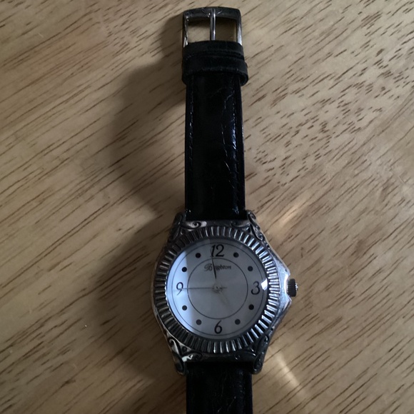 Brighton Roxbury Women’s Watch with Black Leather Band main image 6